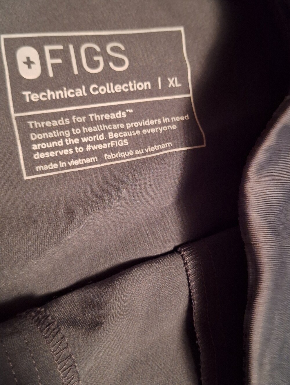 Figs Technical Collection Gray GREENish SCRUB Pants XL Nurse Medical - Picture 3 of 4